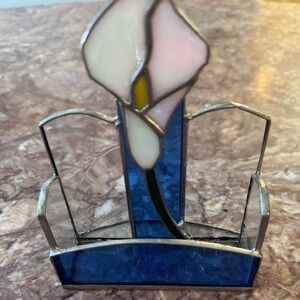 Stained Glass Calla Lily Art Piece